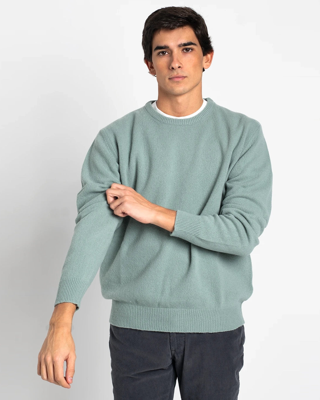 JERSEY CUELLO CAJA VERDE AGUA