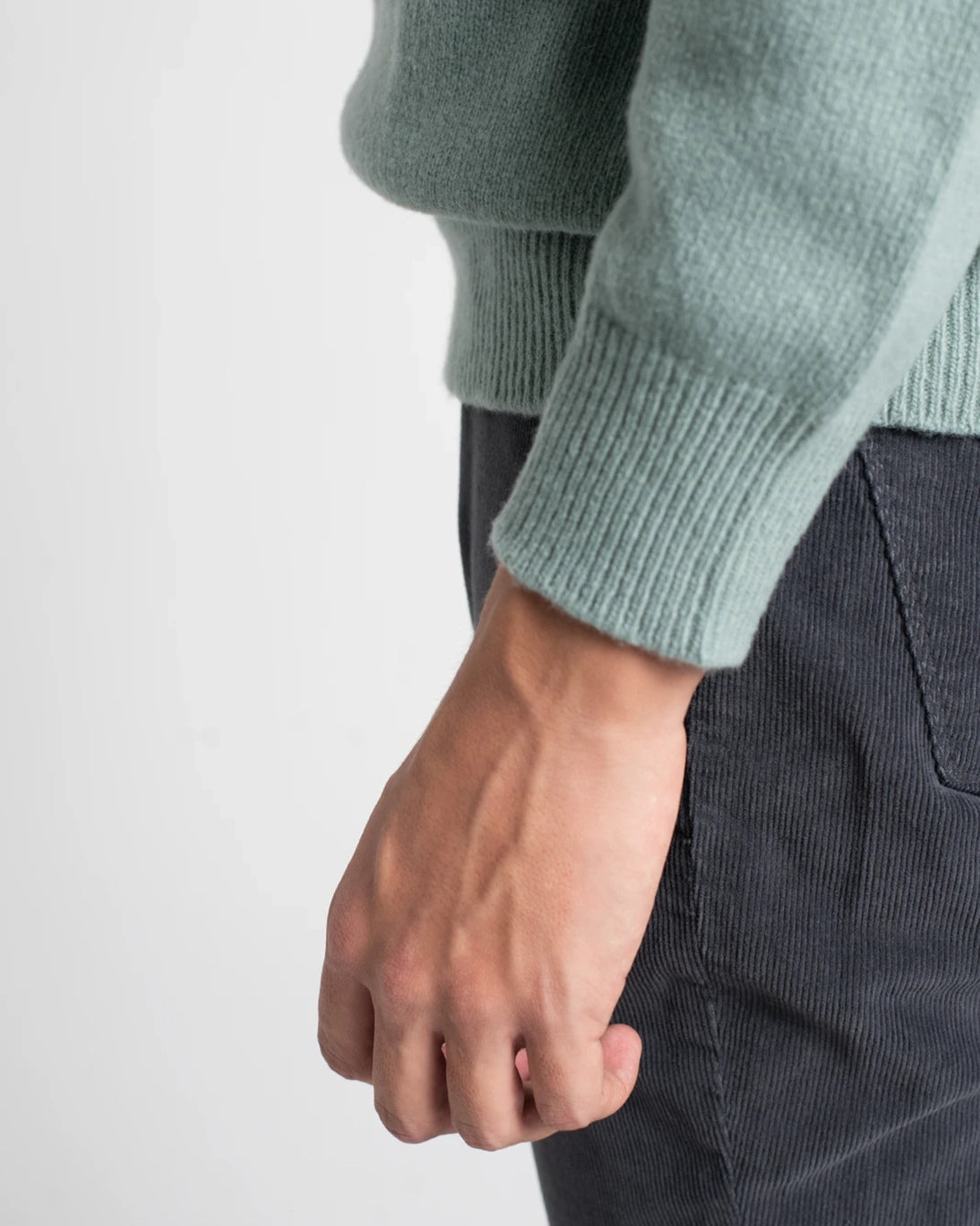 JERSEY CUELLO CAJA VERDE AGUA