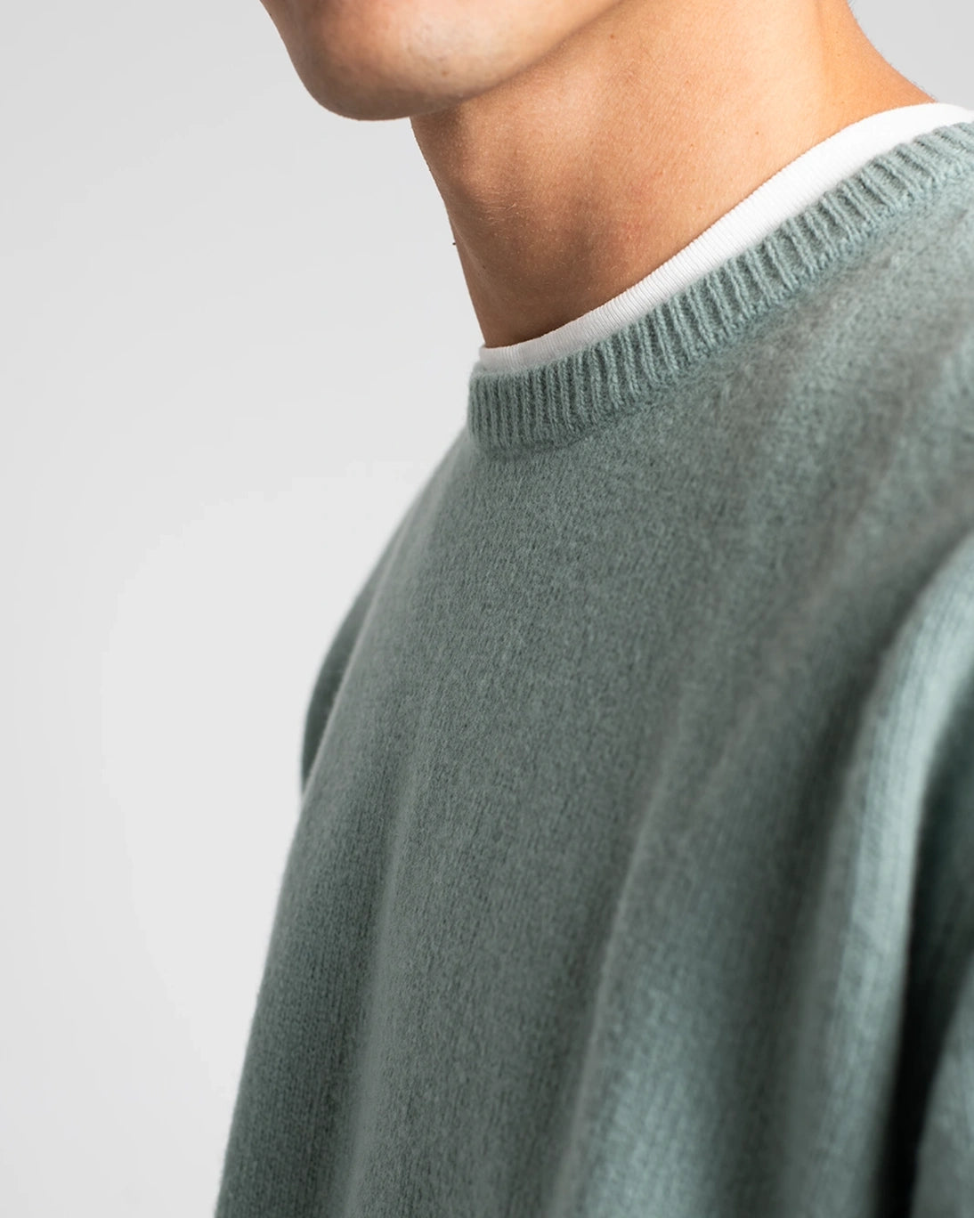 JERSEY CUELLO CAJA VERDE AGUA