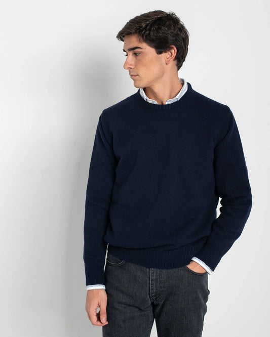 JERSEY CUELLO CAJA AZUL MARINO