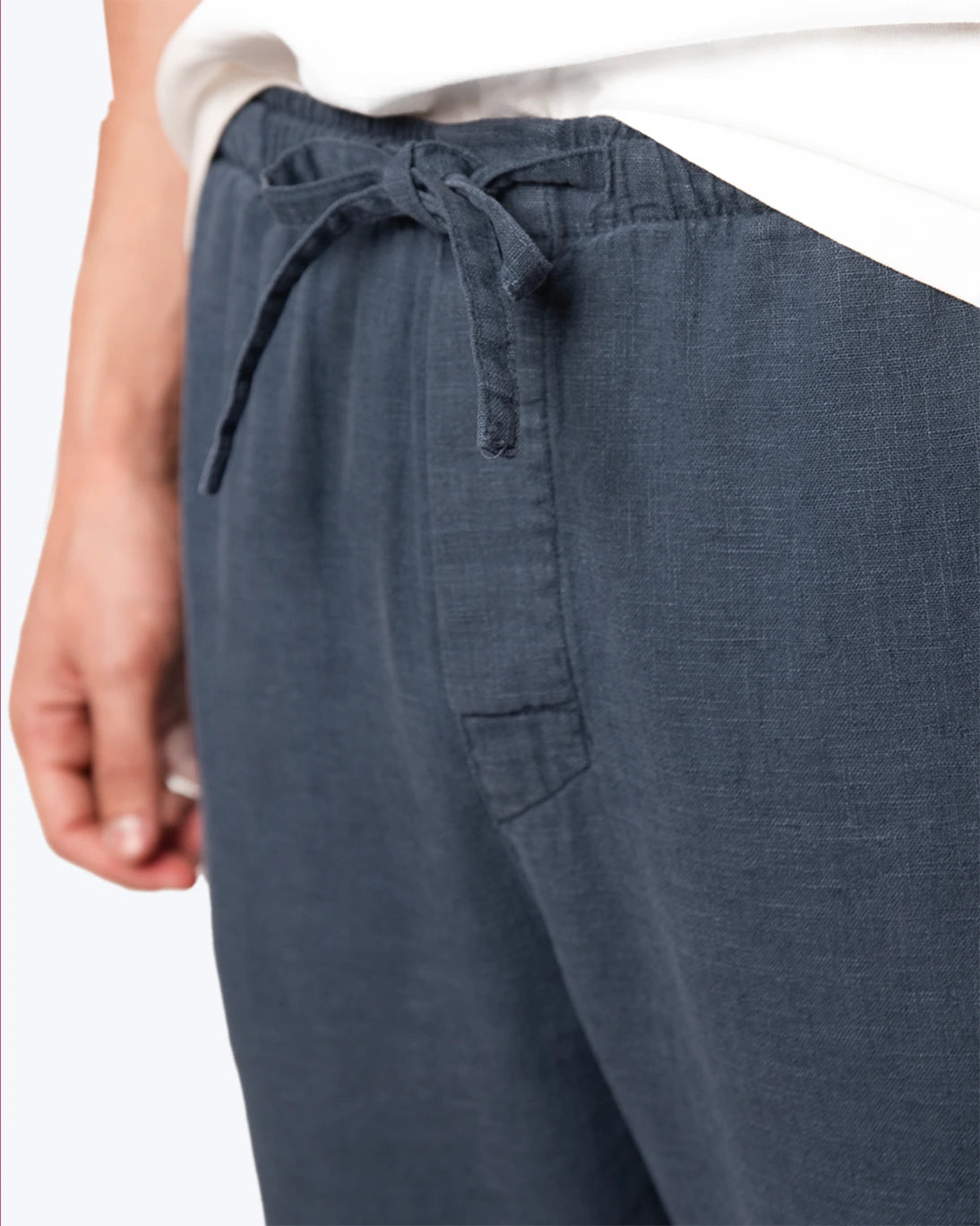 BLUE LINEN PANTS