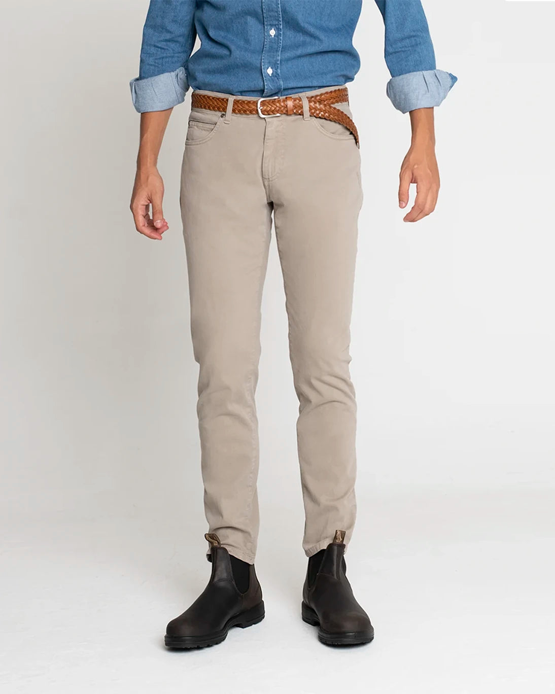 5-POCKET BONE PANTS