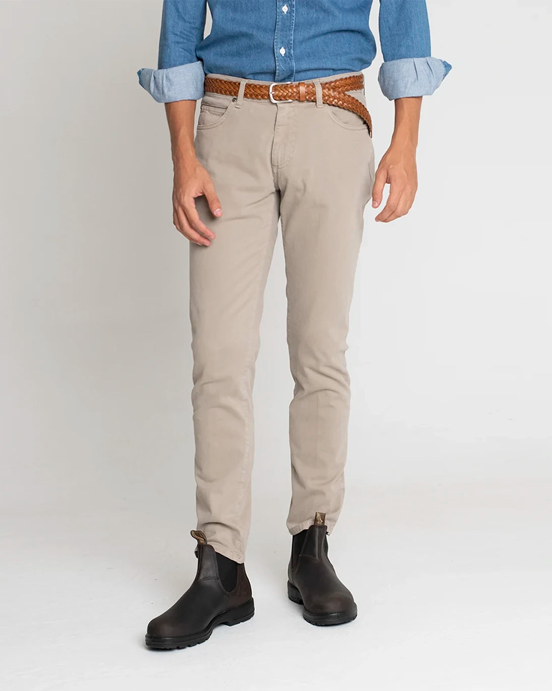 5-POCKET BONE PANTS