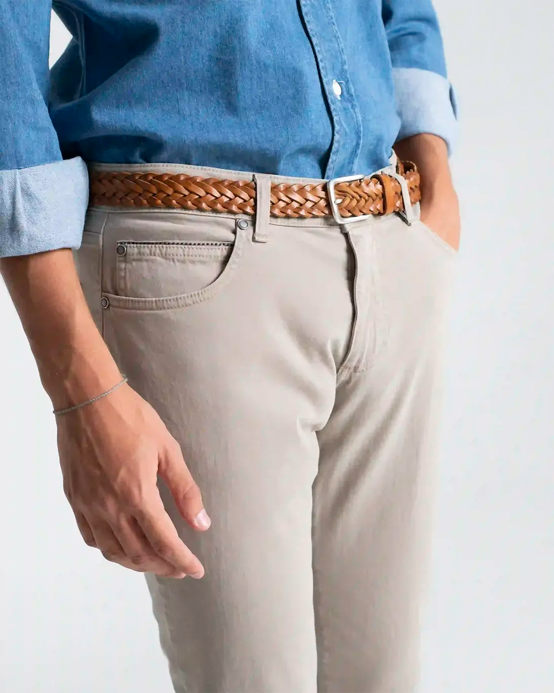 5-POCKET BONE PANTS