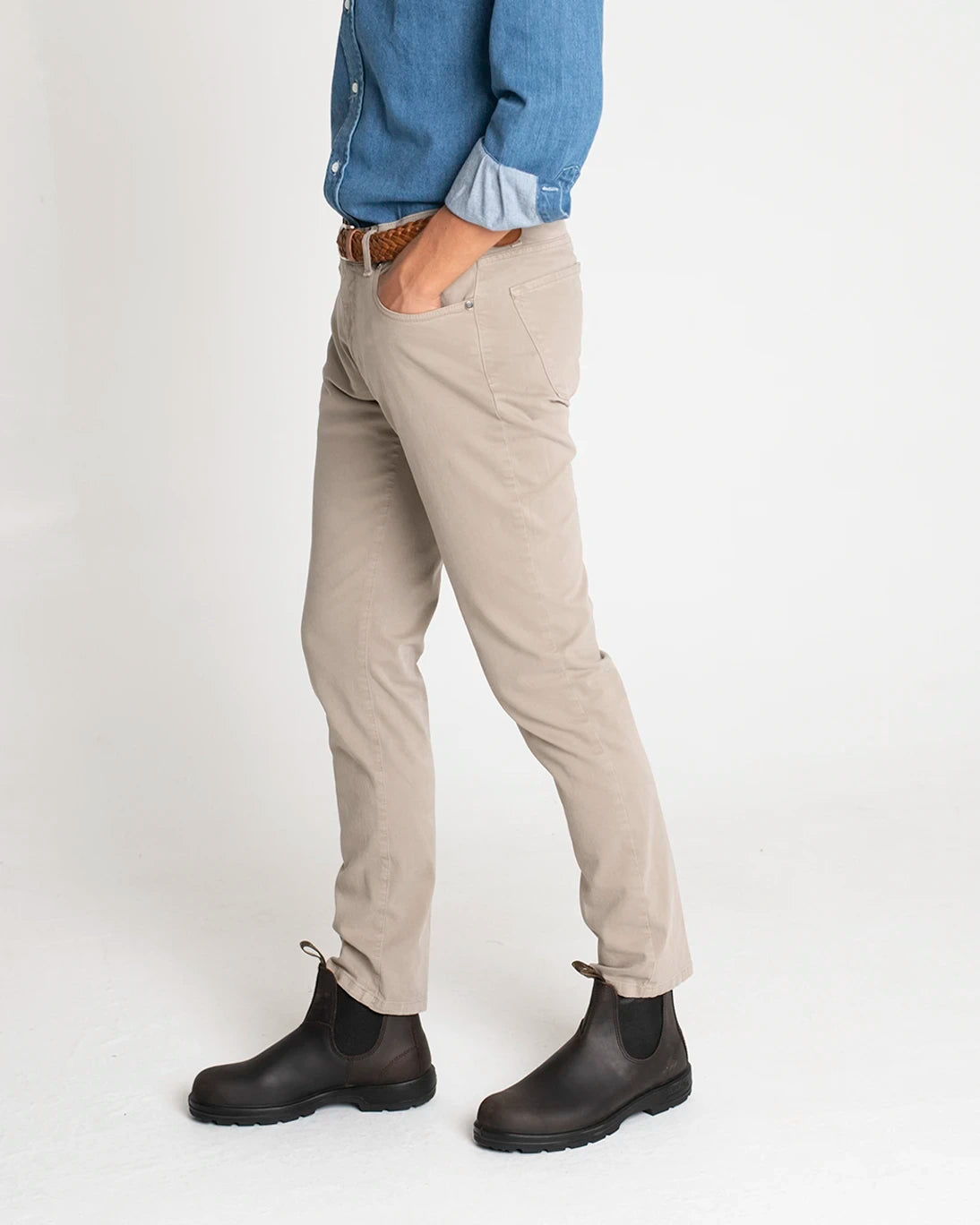 5-POCKET BONE PANTS