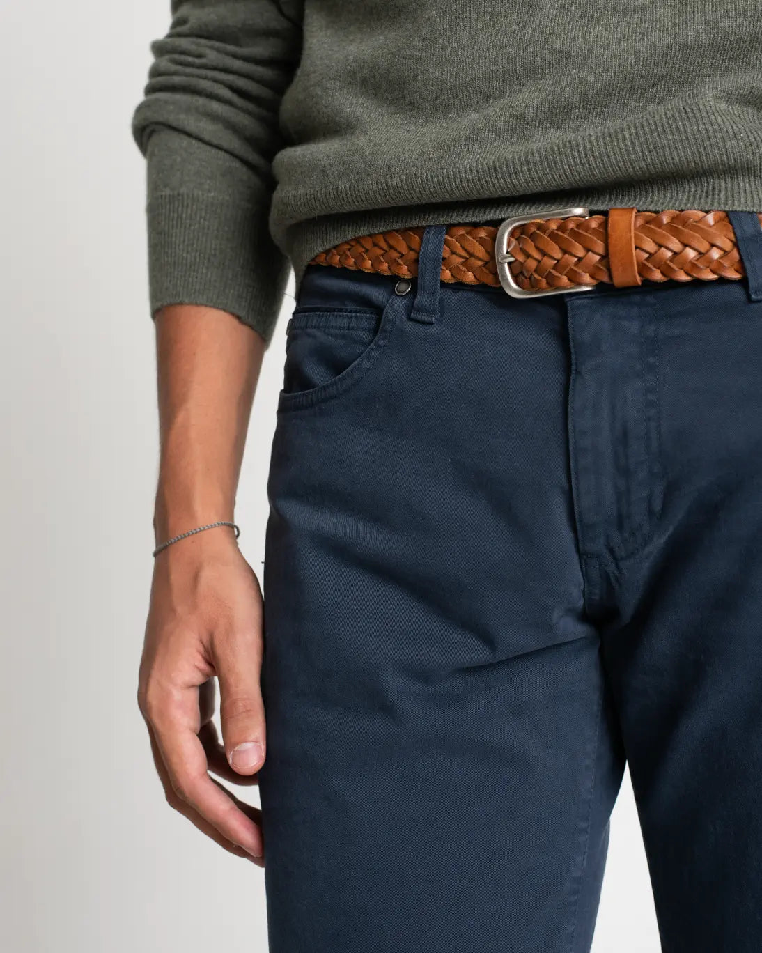 5-POCKET BLUE PANTS