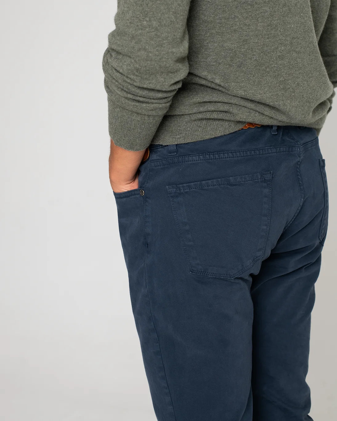 5-POCKET BLUE PANTS