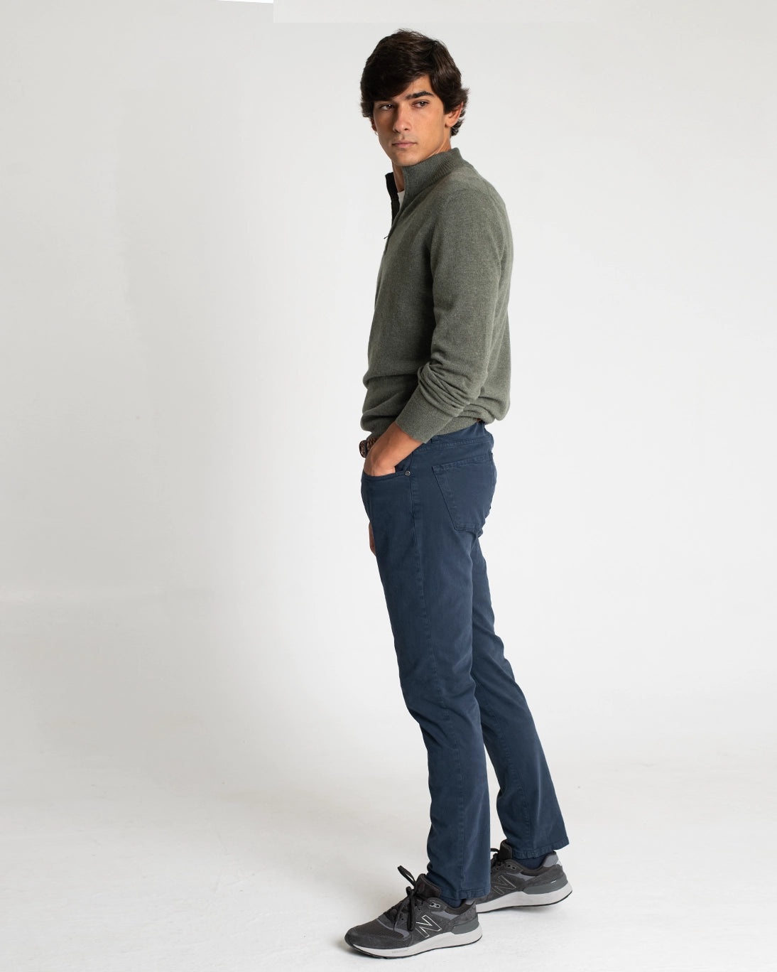 5-POCKET BLUE PANTS