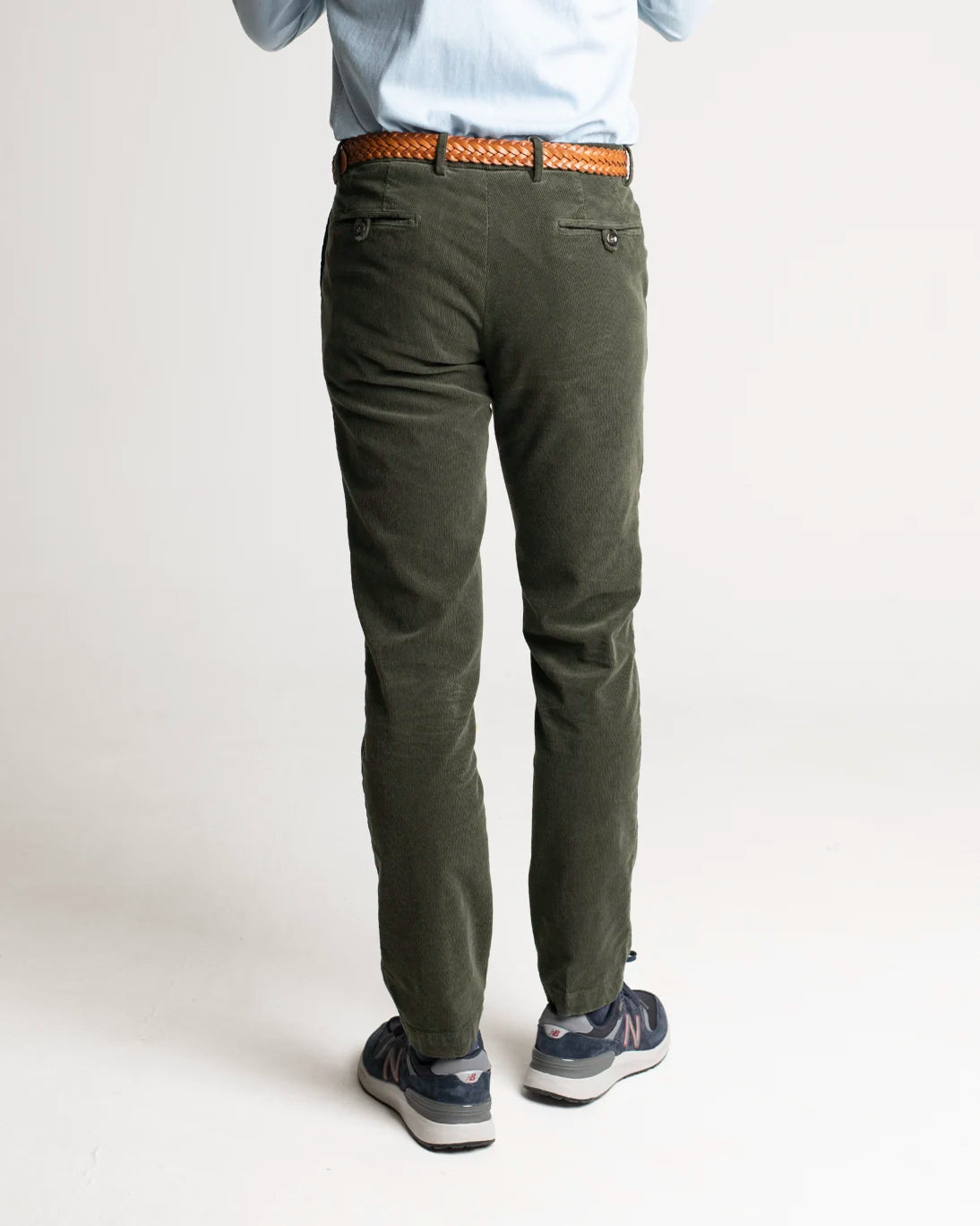 GREEN CORDUROY CHINO PANTS