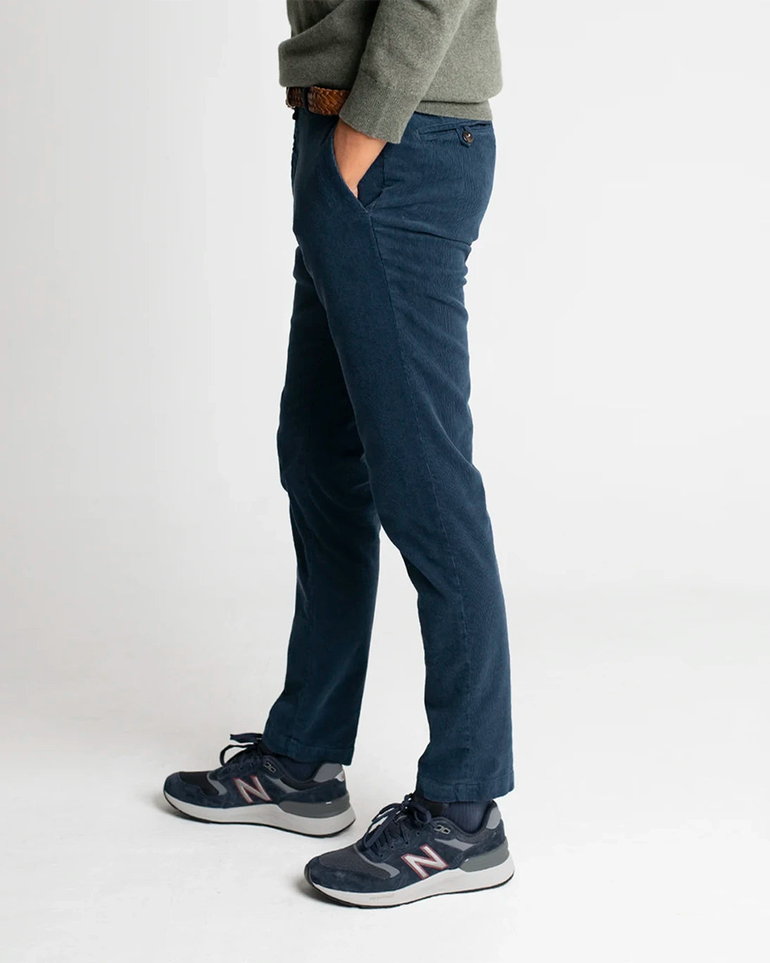 PANTALÓN CHINO PANA AZUL OSCURO