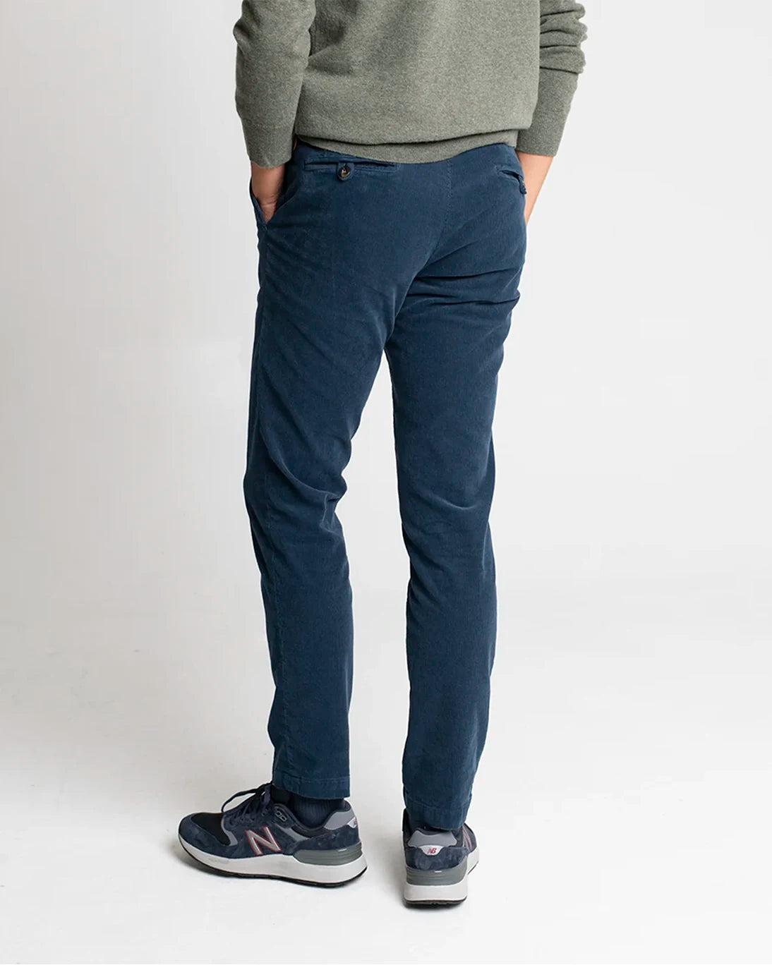 PANTALÓN CHINO PANA AZUL OSCURO