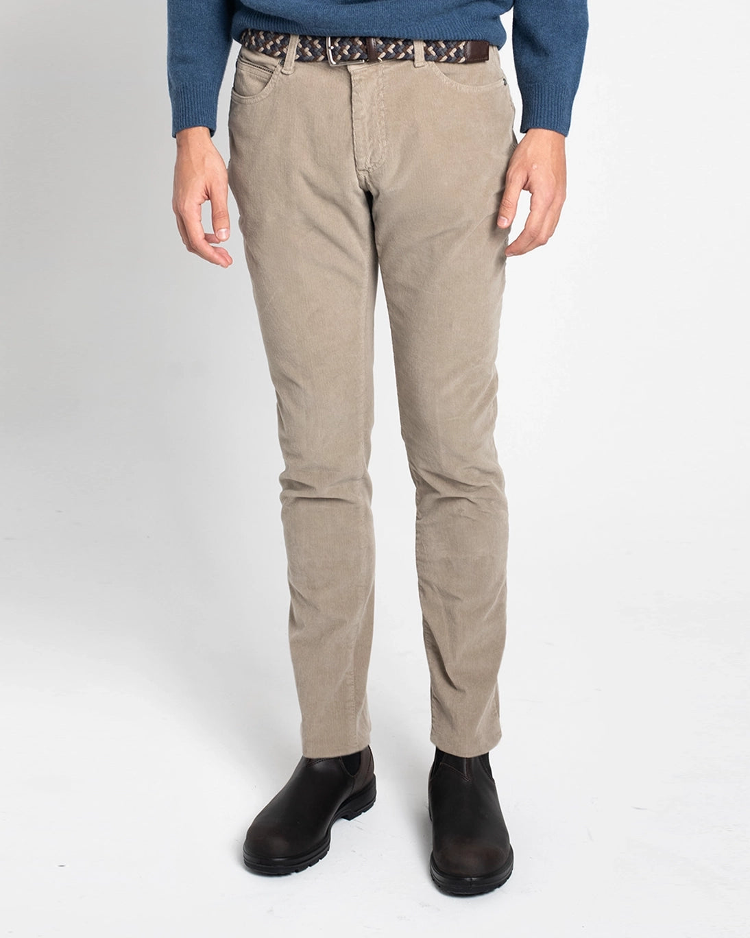 PANTALÓN CHINO PANA MARRÓN