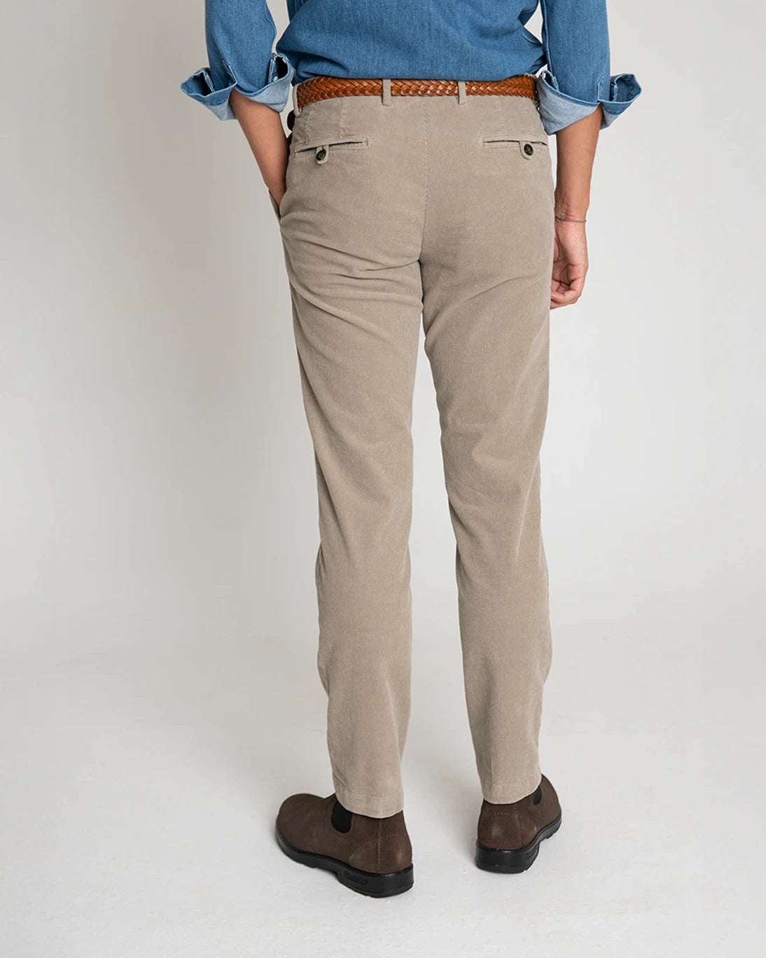 BROWN CORDUROY CHINO PANTS