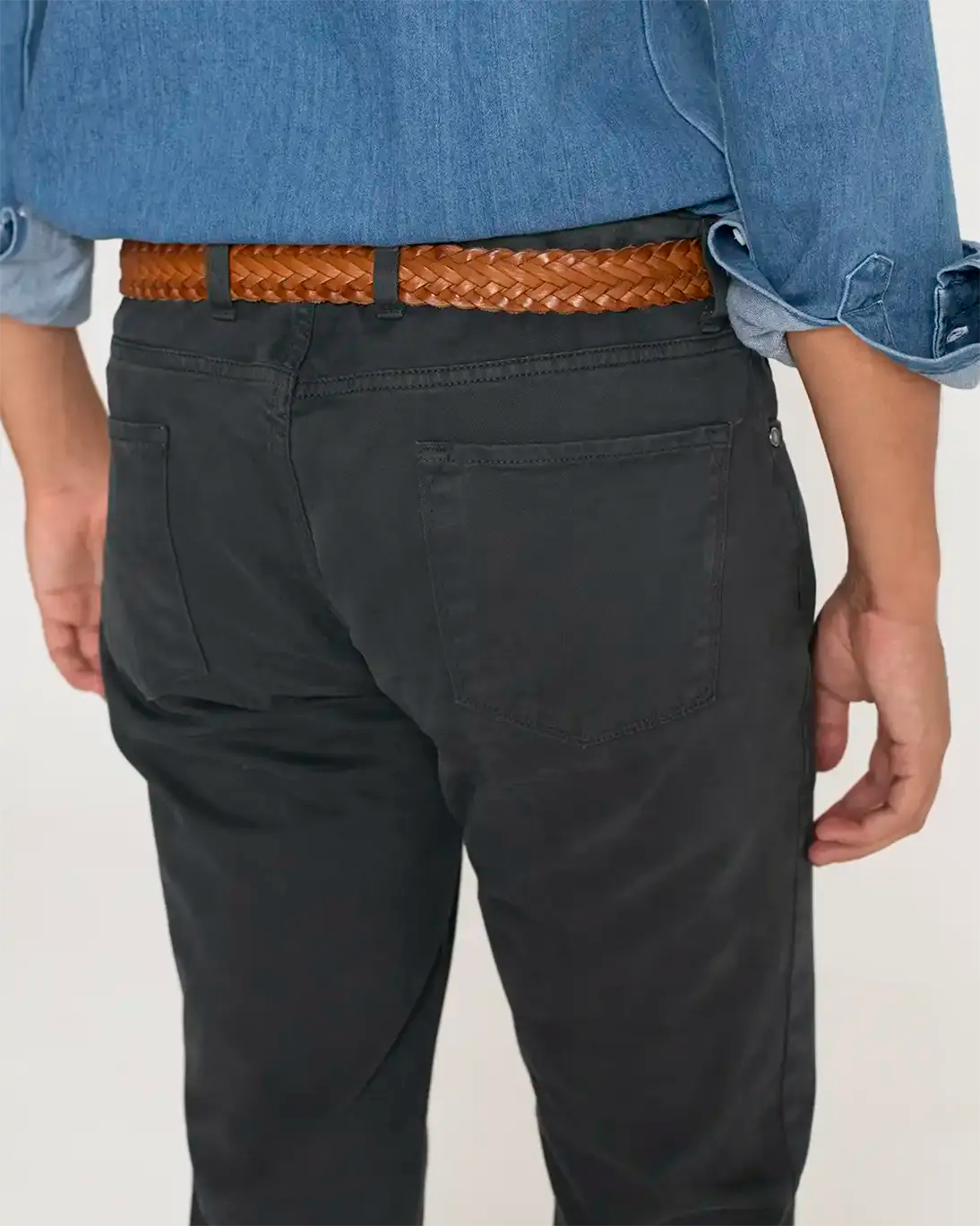 GREENISH BLUE CHINO PANTS