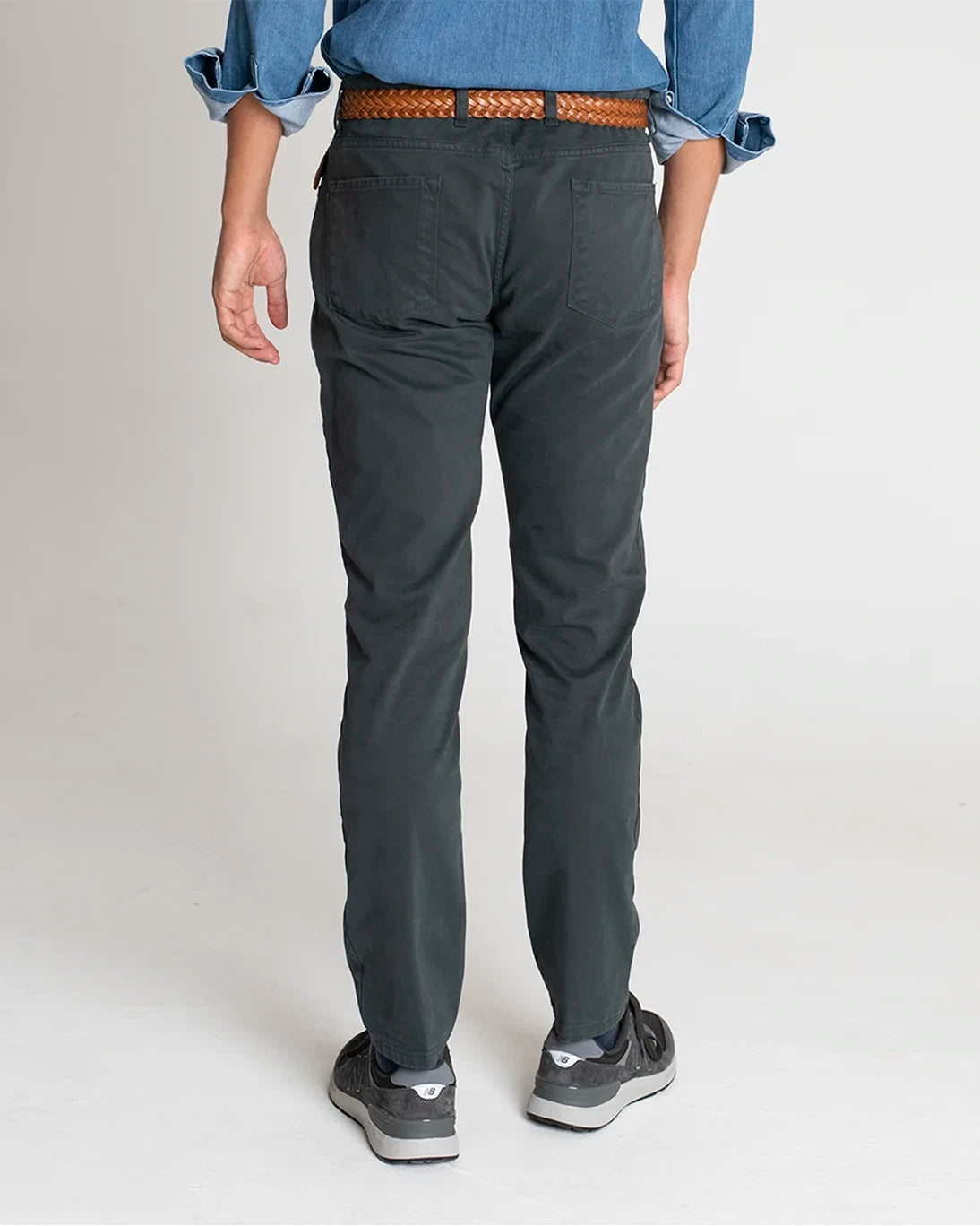 GREENISH BLUE CHINO PANTS