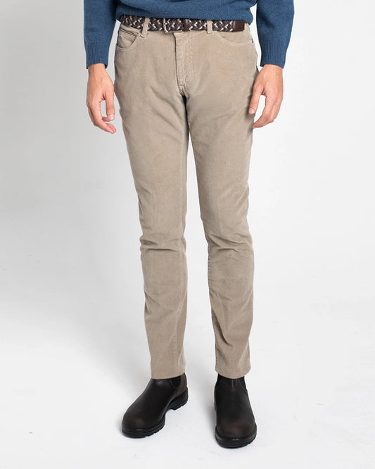 PANTALÓN 5 BOLSILLOS DE PANA TOPO