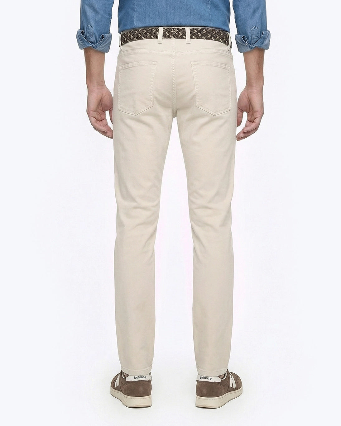 PANTALÓN 5 BOLSILLOS BEIGE CLARO