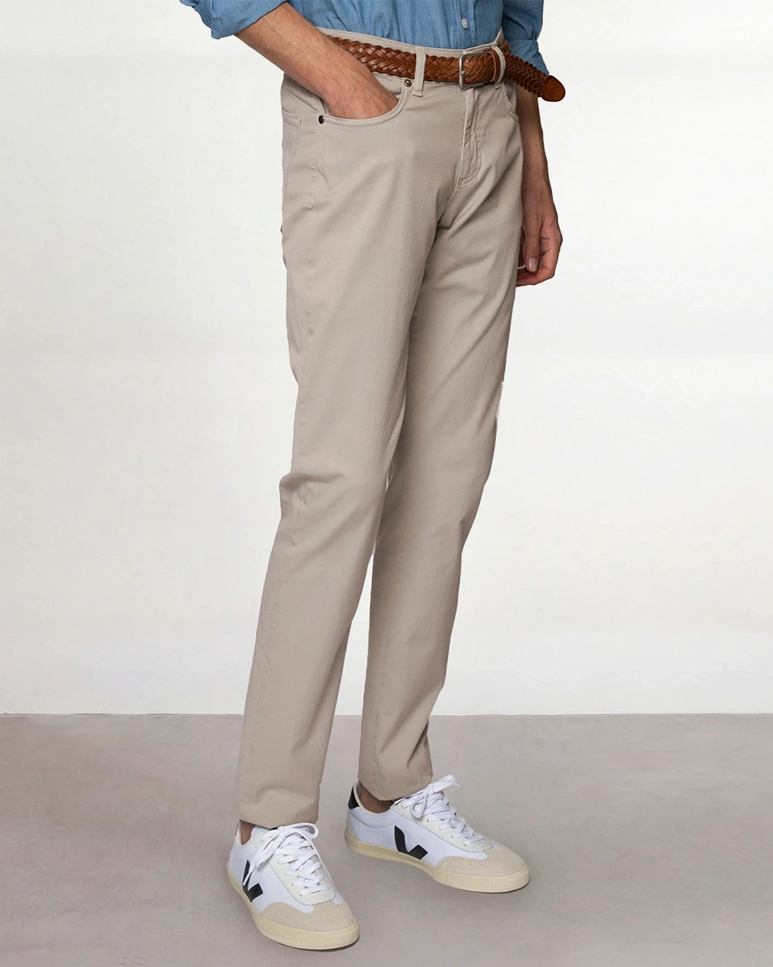 PANTALÓN 5 BOLSILLOS BEIGE