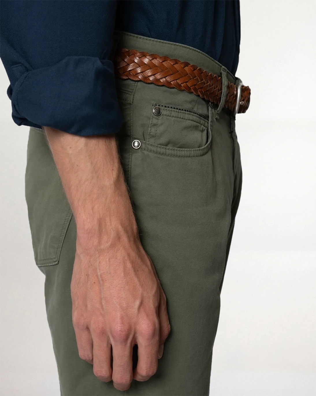 PANTALÓN 5 BOLSILLOS VERDE OSCURO