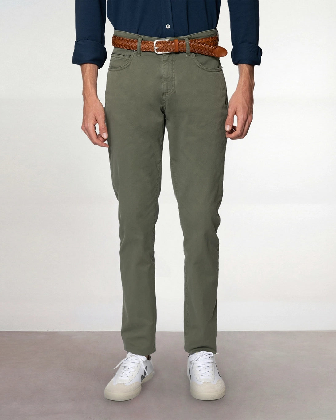 PANTALÓN 5 BOLSILLOS VERDE OSCURO