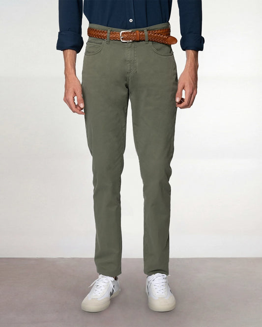 PANTALÓN 5 BOLSILLOS VERDE OSCURO