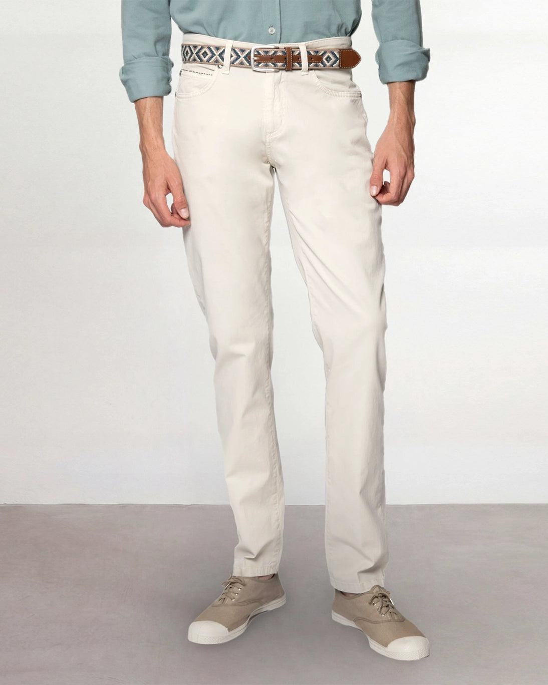 PANTALÓN 5 BOLSILLOS BEIGE CLARO