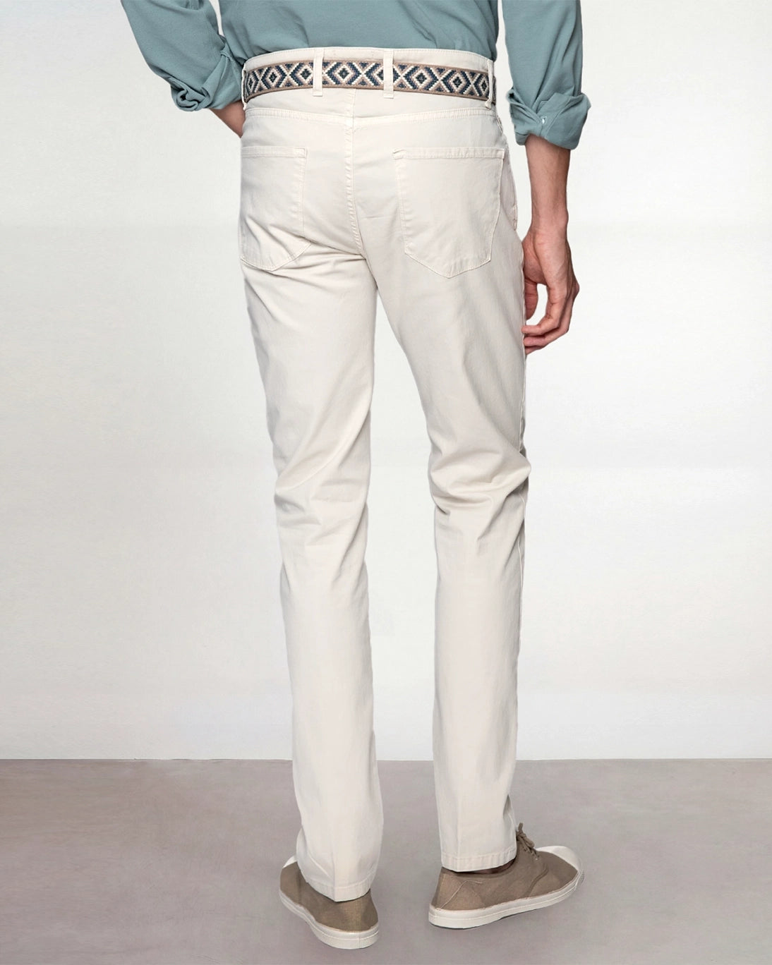 PANTALÓN 5 BOLSILLOS BEIGE CLARO