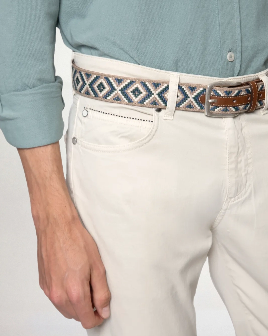 PANTALÓN 5 BOLSILLOS BEIGE CLARO