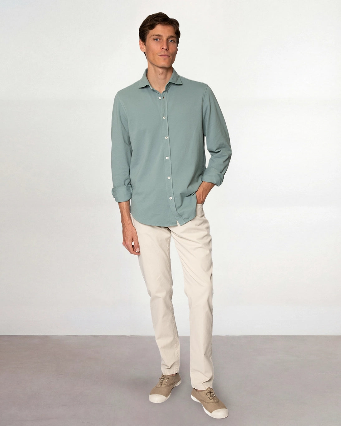 PANTALÓN 5 BOLSILLOS BEIGE CLARO