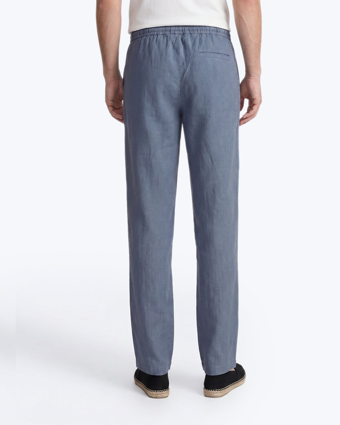 PANTALÓN LINO AZUL