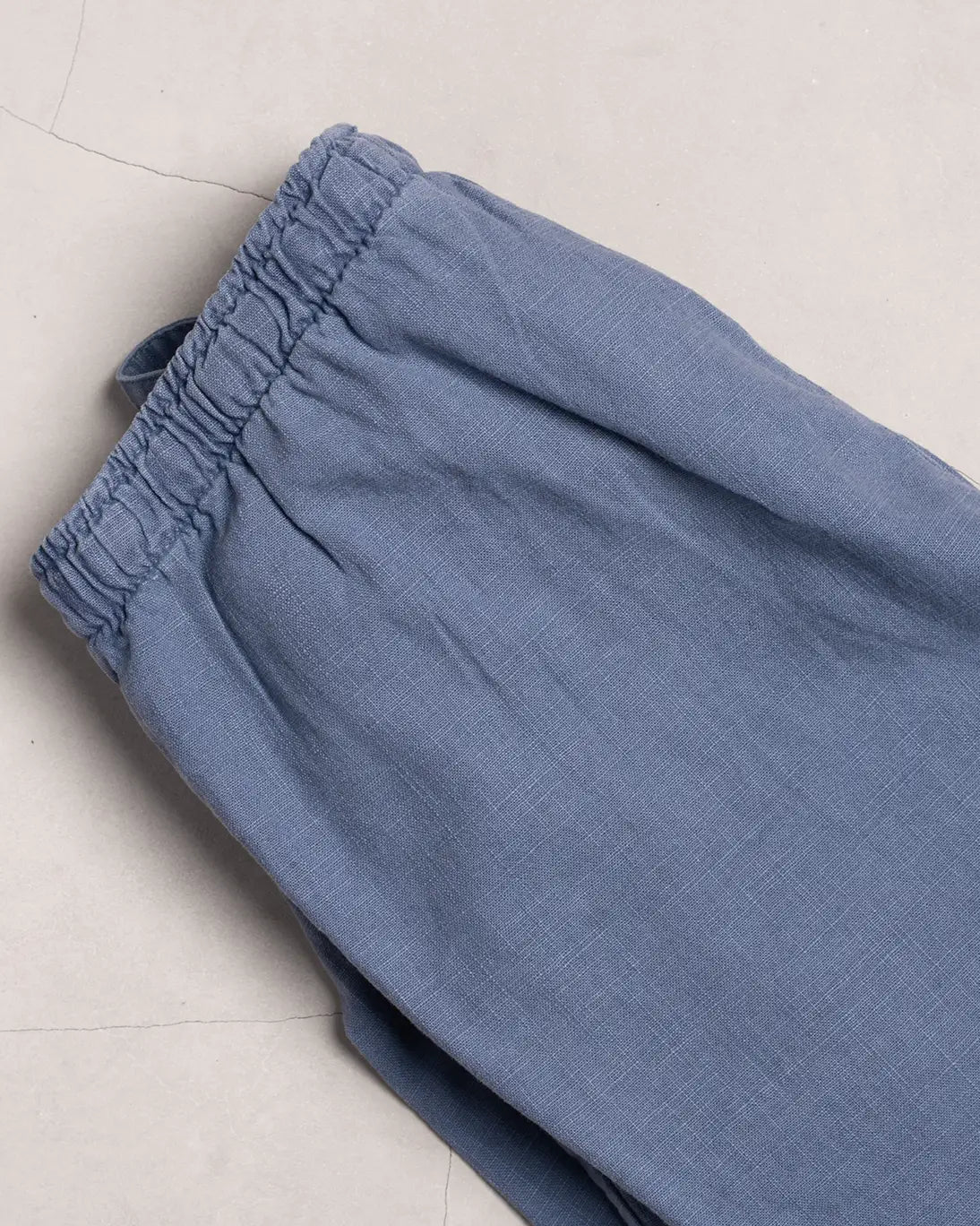 PANTALÓN LINO AZUL