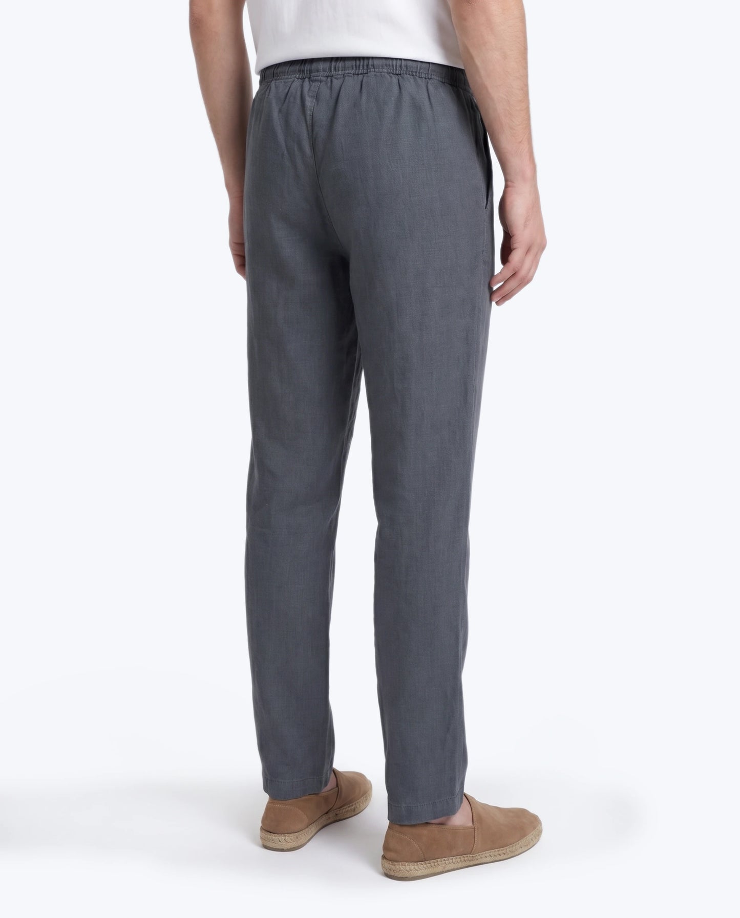 PANTALÓN LINO AZUL OSCURO