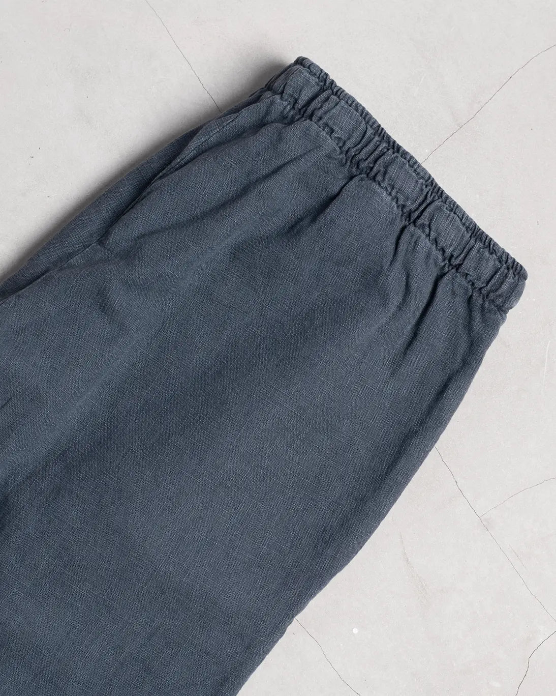 PANTALÓN LINO AZUL OSCURO