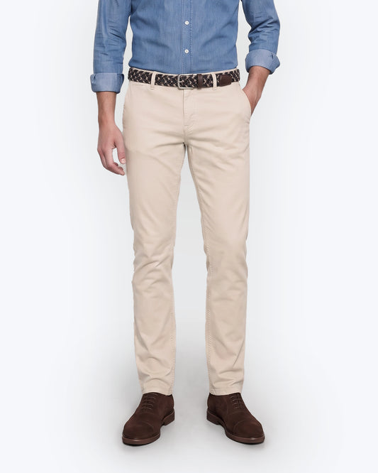 PANTALONES CHINOS BEIGE CLARO