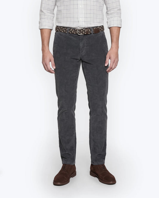 PANTALONES CHINOS PANA GRISES