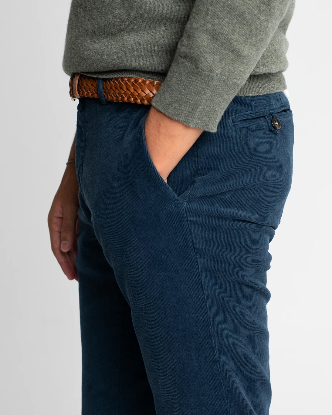 PANTALON CHINO PANA AZUL