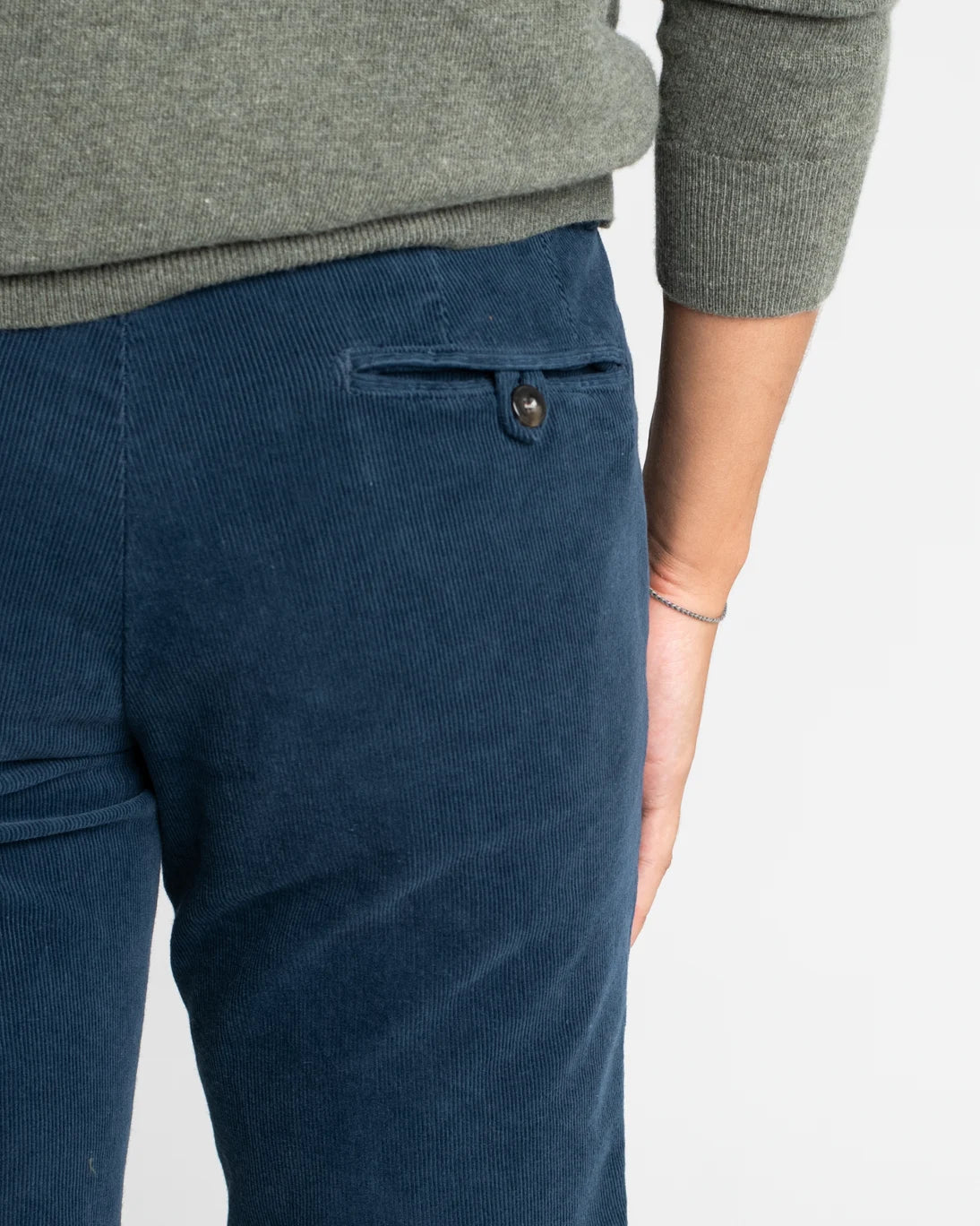 PANTALON CHINO PANA AZUL