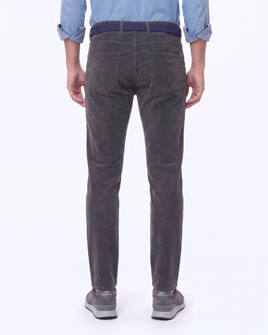 PANTALON 5 BOLSILLOS PANA GRIS