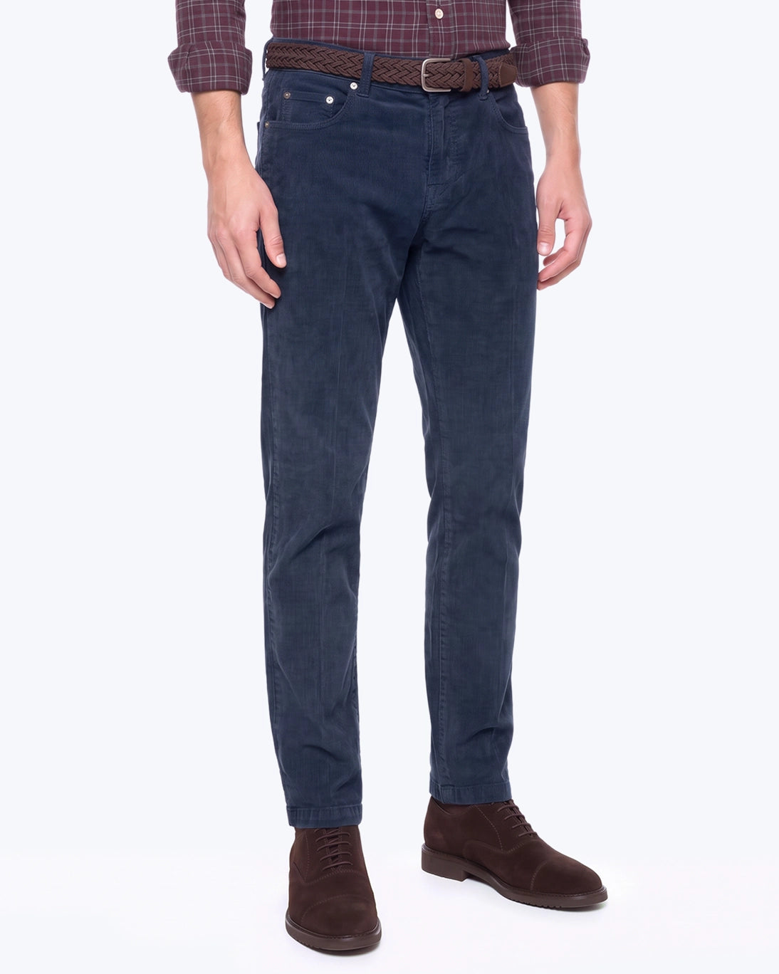 PANTALON 5 BOLSILLOS PANA AZUL