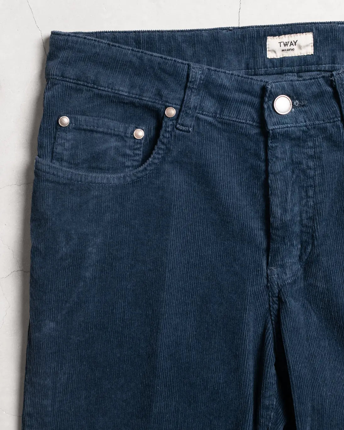 PANTALON 5 BOLSILLOS PANA AZUL