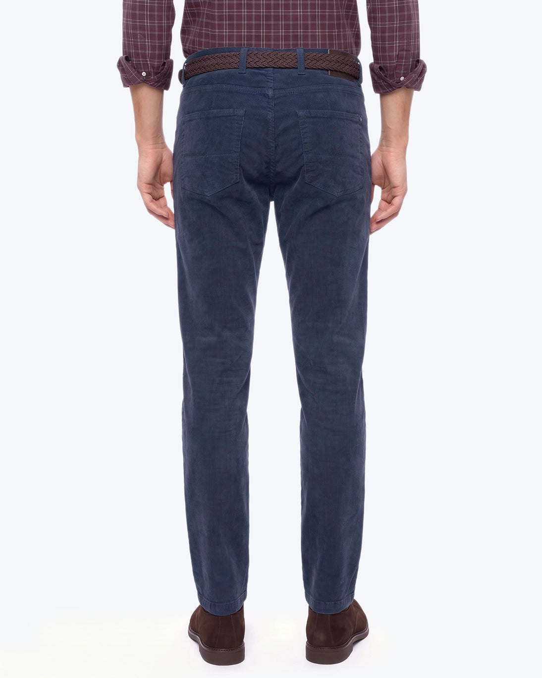 PANTALON 5 BOLSILLOS PANA AZUL