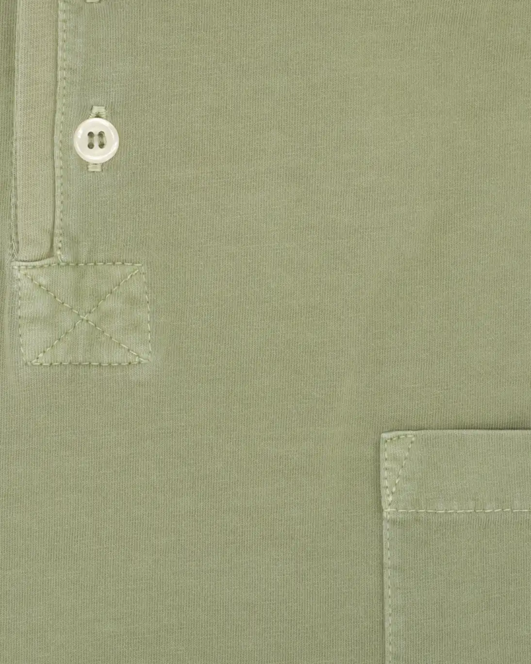 POLO MANGA LARGA PUNTO LISO VERDE