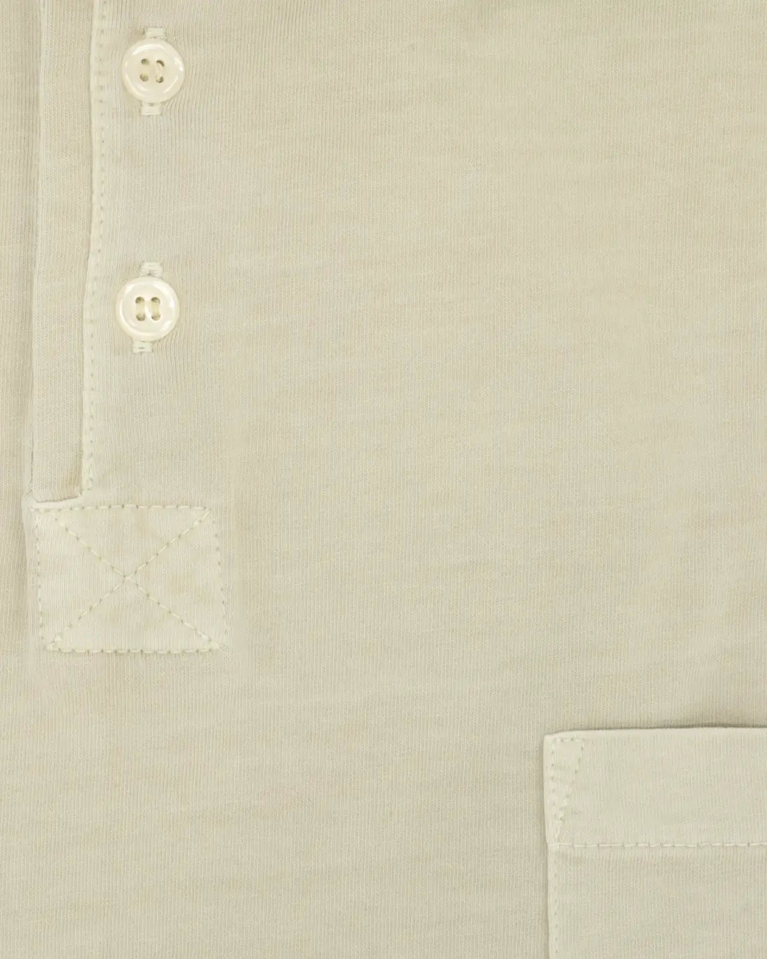 BEIGE LONG-SLEEVED POLO SHIRT