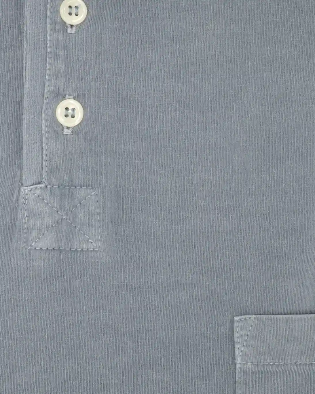 POLO MANGA LARGA PUNTO LISO GRIS