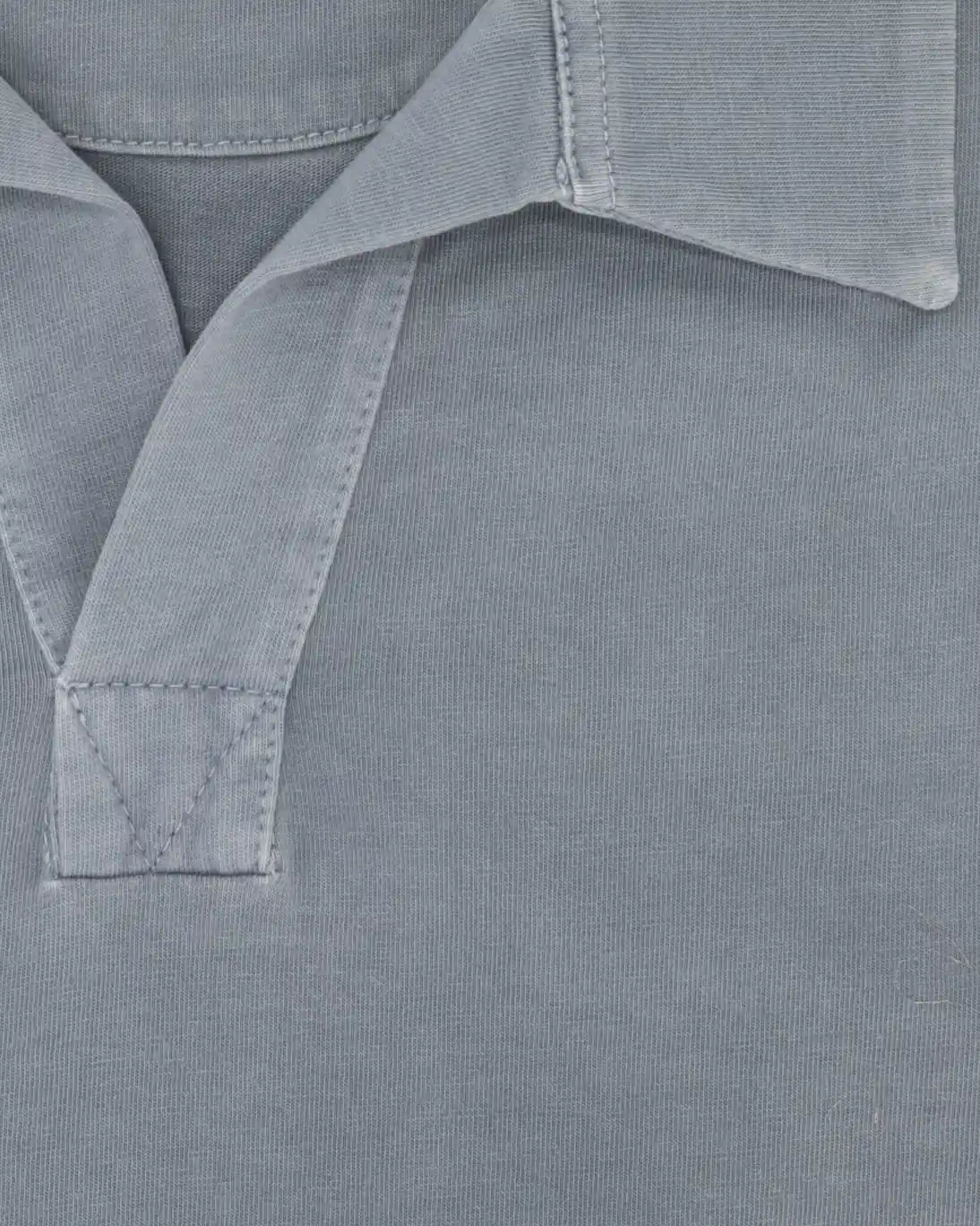 POLO PUNTO LISO SIN BOTONES GRIS