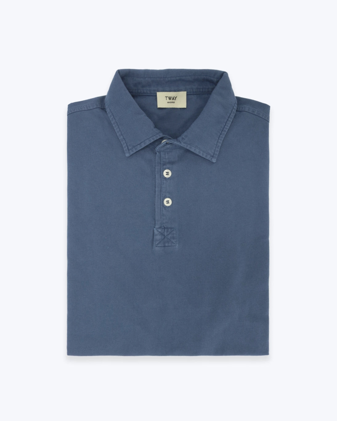 POLO PUNTO LISO AZUL
