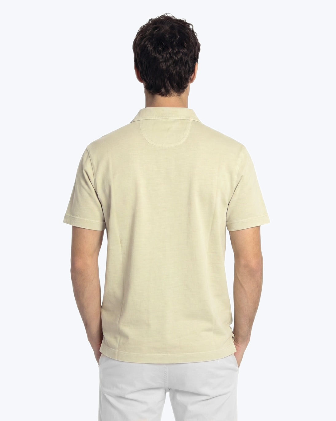 POLO PUNTO LISO BEIGE