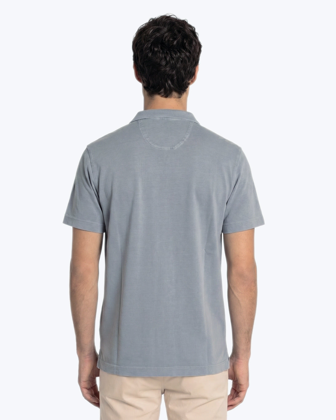 POLO PUNTO LISO GRIS