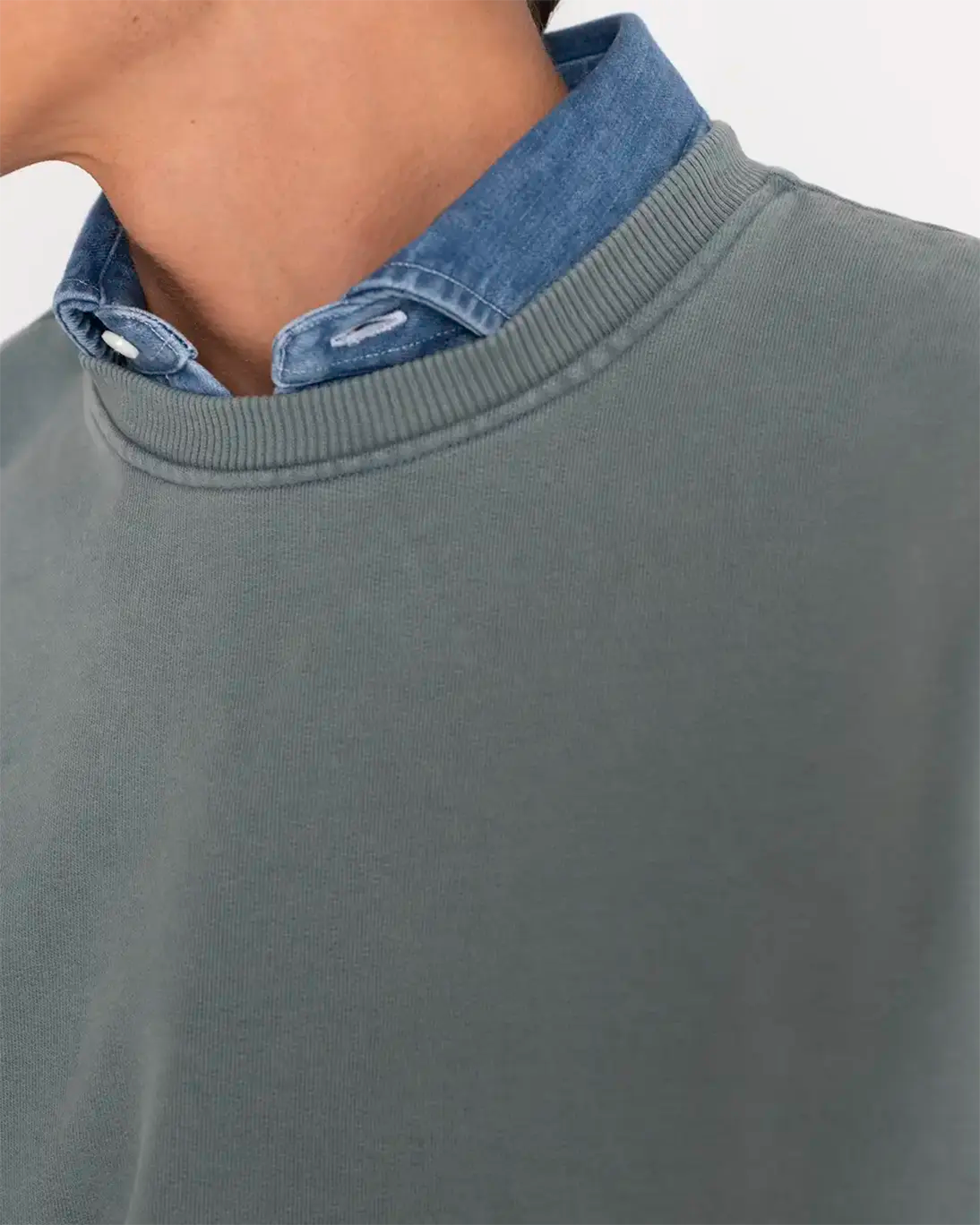 SUDADERA CUELLO CAJA VERDE