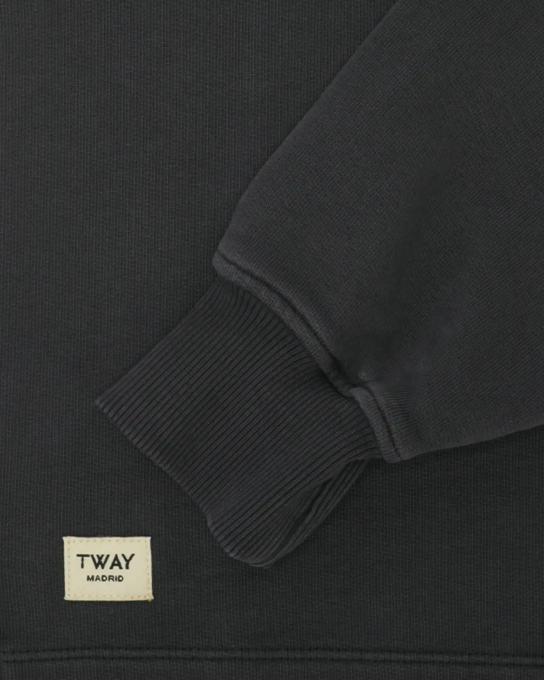 SUDADERA CUELLO POLO GRIS ANTRACITA